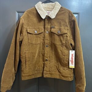 Wrangler Men's Tan Sherpa Lined Jacket
